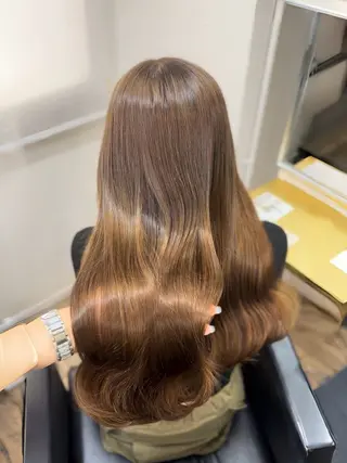 ロング カラー ヘアアレンジ 茶屋町/ワンカラー RAN　モデル募集中のヘアスタイル