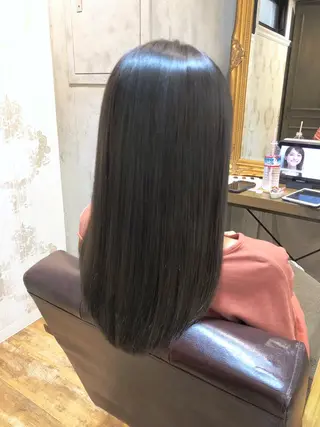 セミロング カラー 髪質改善くすみカラー 🍀/石川大輔のヘアスタイル