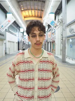 ショート パーマ メンズ 大阪中崎町駅 メンズカット関田拳のヘアスタイル