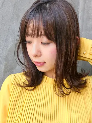 ミディアム カラー Mogami Kengoのヘアスタイル