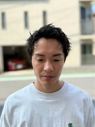 ショート パーマ メンズ barber　shop KING所属・💈メンズ　床屋💈 似合わせ💈春日井のヘアスタイル