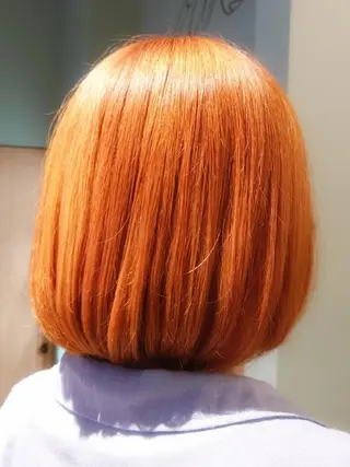 ミディアム カラー あいだ 透明感カラー🐼のヘアスタイル