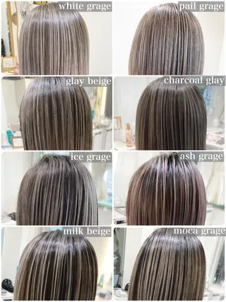 セミロング カラー 山崎俊輔/髪質改善 /バレイヤージュのヘアスタイル