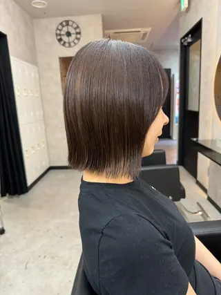 ミディアム カラー 福岡 拓実のヘアスタイル