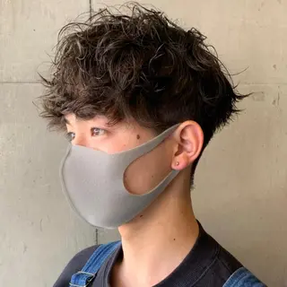 パーマ メンズ 酸性ストレート・ メンズ 三原 楊子のヘアスタイル