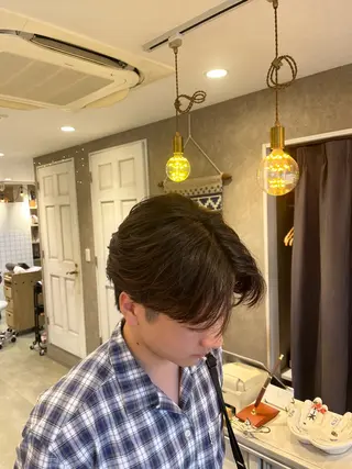 ショート メンズ Lamp所属・🌀メンズパーマ🌀 🐏丸山祐宇🐏のヘアスタイル