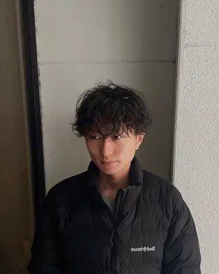 ショート パーマ メンズ arti所属・坂口 歩夢のヘアスタイル