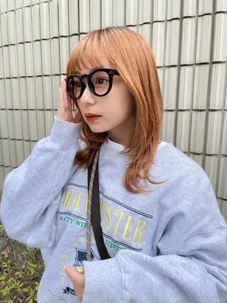 セミロング カラー 🤎渋谷髪質改善 ｜mei🤎のヘアスタイル