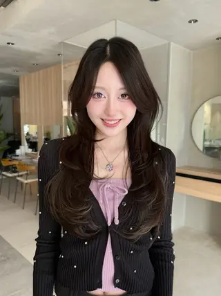 ロング 💓ロング韓国ヘア ~Kirara💓のヘアスタイル