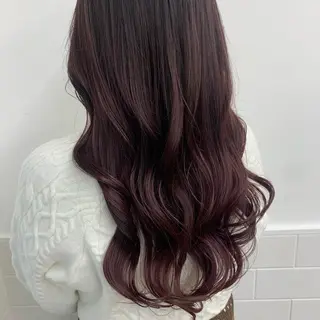ロング カラー 美髪縮毛矯正🫧 艶カラー/スズカのヘアスタイル