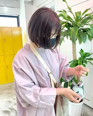 ショート カラー ヘアアレンジ GRAND OMOTESANDOのヘアスタイル