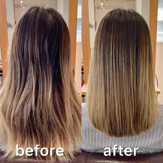 ミディアム パーマ KIZU 髪質改善 オカルト怪談のヘアスタイル