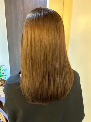 セミロング 水谷 菜央のヘアスタイル