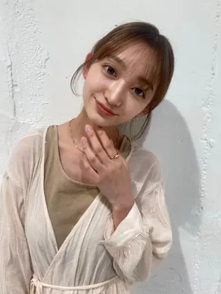 ミディアム AO所属・RISAKO 艶髪モテヘア🎀府中のヘアスタイル