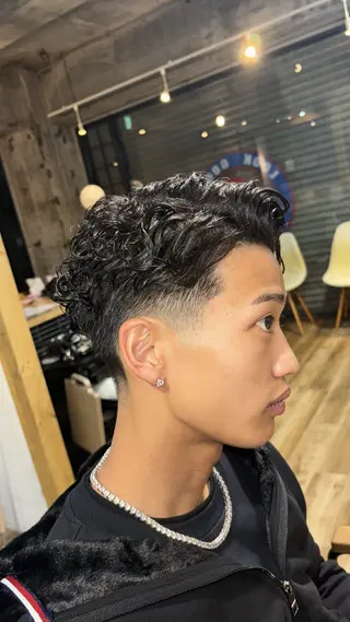 パーマ メンズ mars soleil & HOM所属・林 颯馬のヘアスタイル