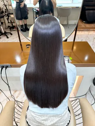 ロング ♡ザクザクレイヤー× うる艶透明感♡西島のヘアスタイル