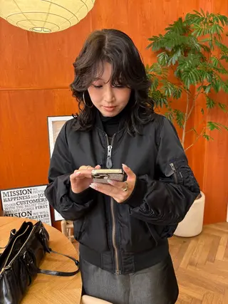 ミディアム 武石 優愛のヘアスタイル