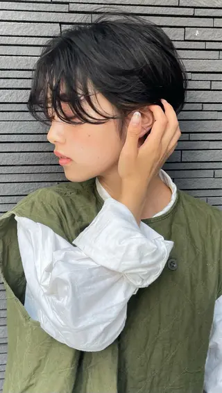 ショート パーマ ショートヘア💫 ハイトーン西田拓馬のヘアスタイル