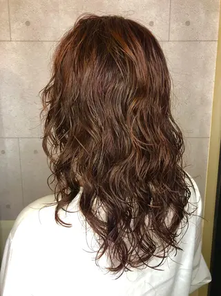 ミディアム パーマ さかい なつみのヘアスタイル