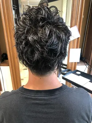 ショート パーマ メンズ メンズパーマ/ スパイキー/神田正紀のヘアスタイル