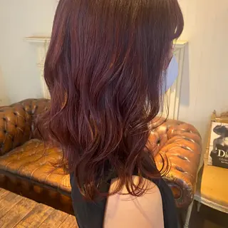 ミディアム カラー FERIA梅田🖤 透明感カラー🎀のヘアスタイル