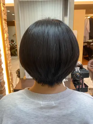 ショート ⭐️透明感カラー/ パーマ⭐️宮野翔のヘアスタイル