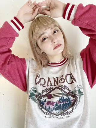 ミディアム 🌼U24 ヘアデザインラボのヘアスタイル