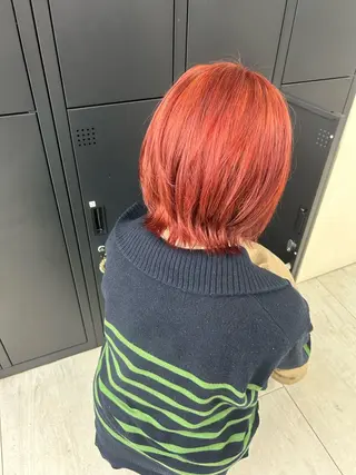 ミディアム ダブルカラー/韓国 ヘア/さわのあかねのヘアスタイル