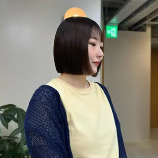 ショート ぱつっとボブ/ショ ート/高田明日美のヘアスタイル