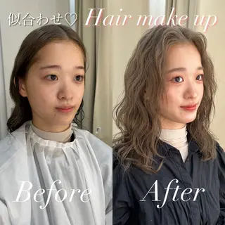 ロング カラー ヘアアレンジ maoブリーチ無し 似合わせカラーのヘアスタイル