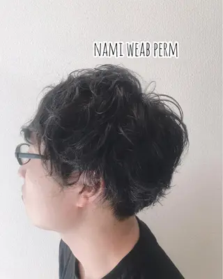 ショート カラー パーマ メンズ 年間1500人担当 代表 南一路のヘアスタイル