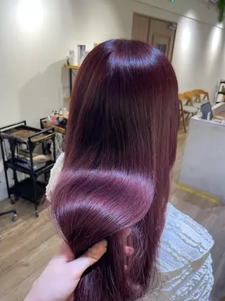 ロング カラー 暖色カラー/ おおいえひびきのヘアスタイル