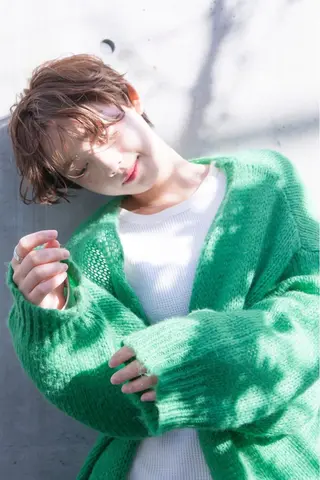 ショート パーマ ヘアアレンジ current所属・✨口コミ評価上位 💡高橋優也💡のヘアスタイル