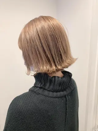 ショート カラー ヘアアレンジ 【赤み消しカラー】 中野浩太のヘアスタイル