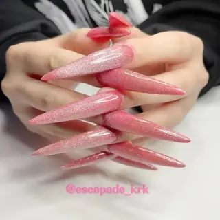 ロング ネイル クロキ 。のネイルデザイン