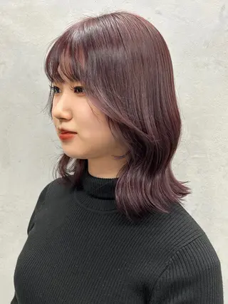 ミディアム カラー 🫐寒色系カラー 🫐ヤマナカリリカのヘアスタイル