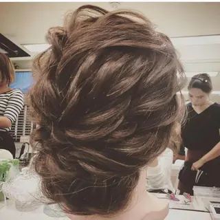 ミディアム ヘアアレンジ ヘアセット/着付け 専門店☆Alludyのヘアスタイル