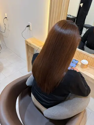 ロング attrait南堀江所属・絹髪矯正髪質改善 KAISEIのヘアスタイル