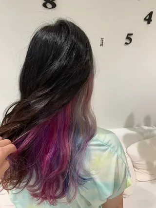 ロング カラー 松吉 純平のヘアスタイル