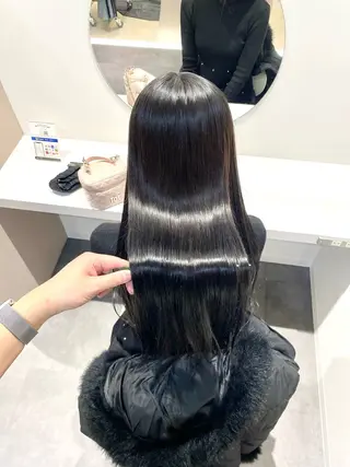 ロング カラー 髪質改善水素TR× レイヤーカット/熊澤のヘアスタイル