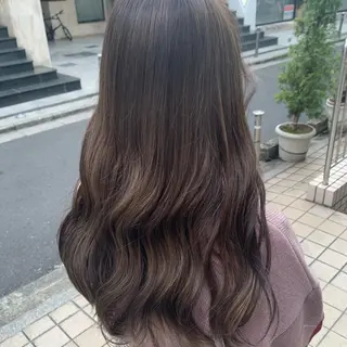 ロング カラー レイヤー×グレージュ /ピンク🩷mioのヘアスタイル