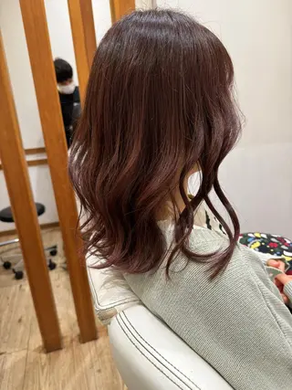 セミロング カラー ROSSO川口 アラカワのヘアスタイル