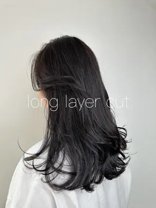 セミロング カラー peakshair所属・艶々になる髪質改善 𝒀𝑼𝑻𝑶のヘアスタイル