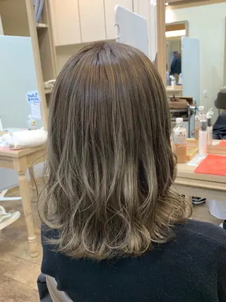 ミディアム カラー 🦋艶モテカラー/ヘ アセット🦋YURIのヘアスタイル