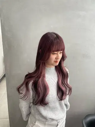 艶暖色/ベージュ SAKI💜のヘアスタイル