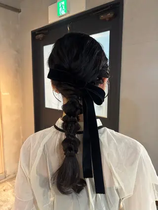 ロング 光本 杏のヘアスタイル