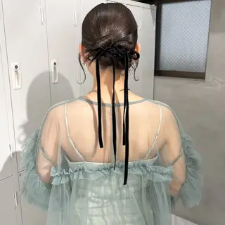 ヘアアレンジ riko/レイヤー/ 艶カラー/ヘアセットのヘアスタイル