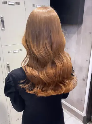 ロング カラー パーマ ヘアアレンジ メンズ キッズ ネイル マツエク・マツパ アイブロウ 🎀韓国スタイル YURINA🎀のヘアスタイル