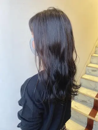 ロング カラー 川田流輝 艶髪カラー/髪質改善のヘアスタイル