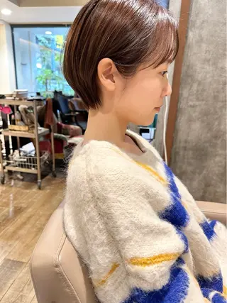 ショート ショート ボブ 梅田 木戸健人のヘアスタイル